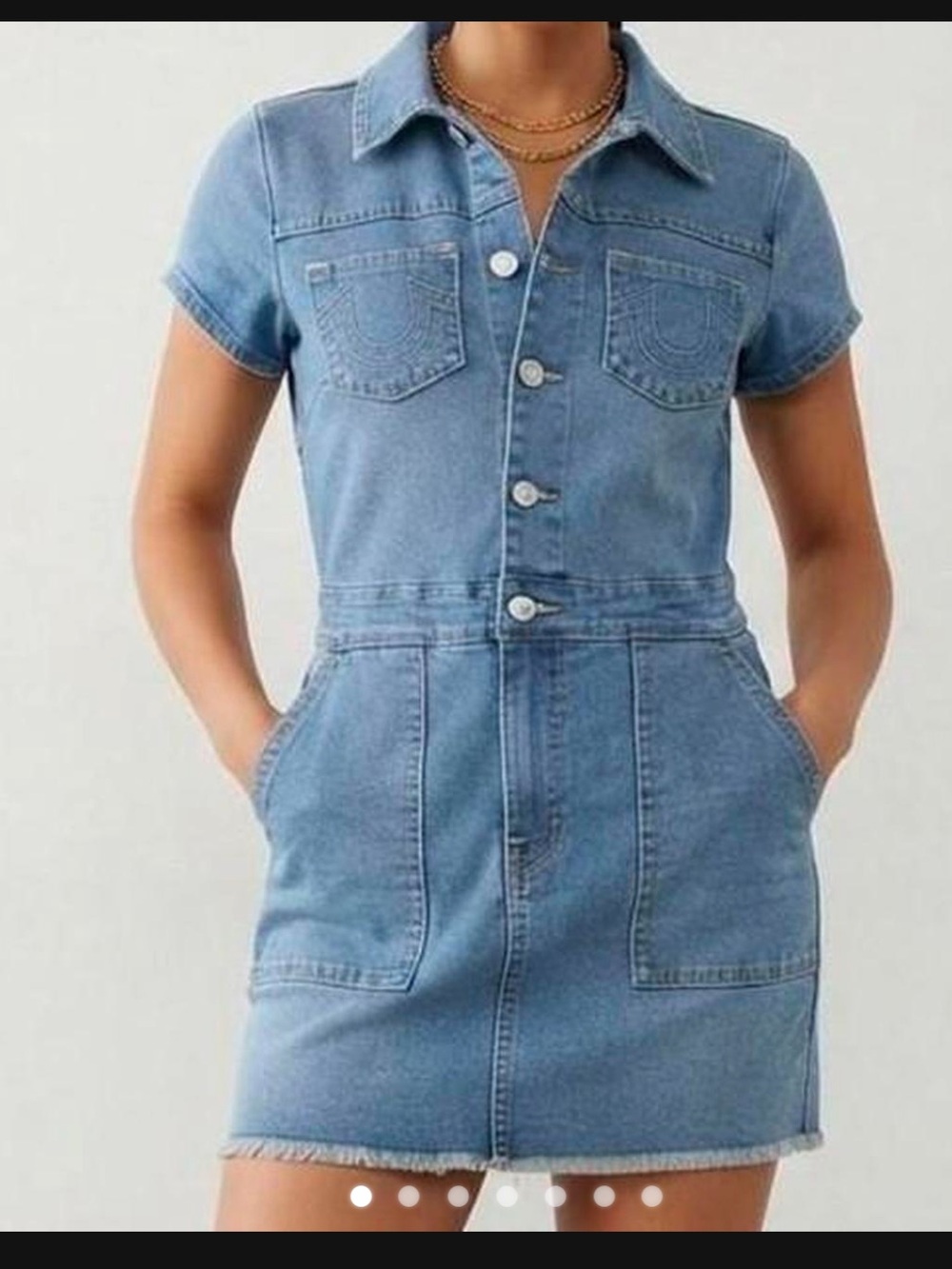True religion new Jean dress .